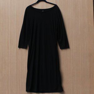 NY & C Black Long Tunic Length Shirt Size Large
